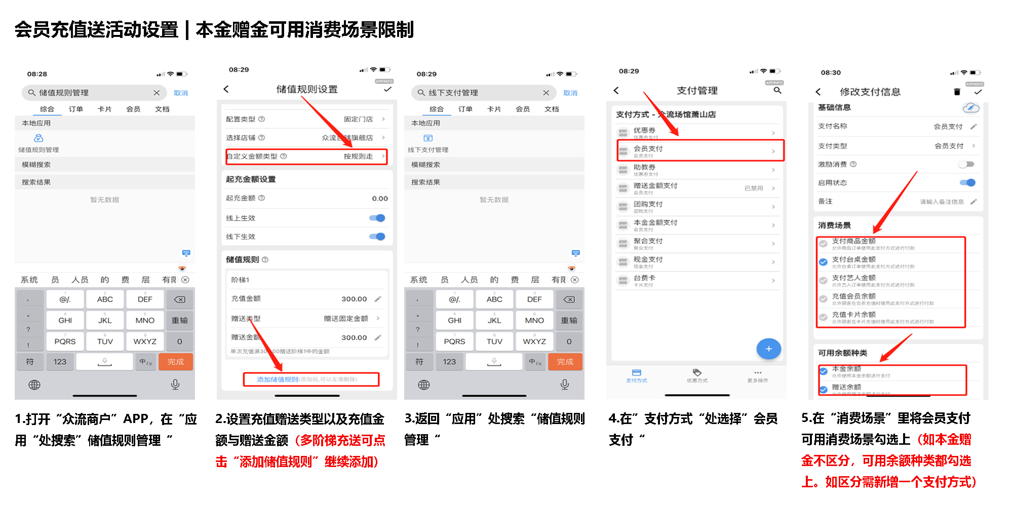 会员充值送活动设置